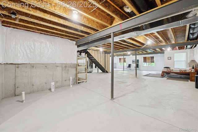 1065 Spring Trail Ct, Brighton, MI 48116 - basement featuring stairs