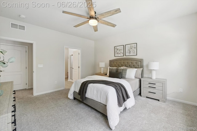 1065 Spring Trail Ct, Brighton, MI 48116 - carpeted bedroom featuring baseboards and ceiling fan