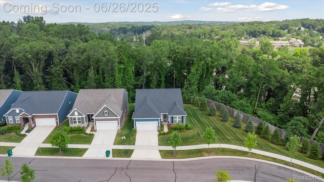1065 Spring Trail Ct, Brighton, MI 48116 - bird's eye view of a forest