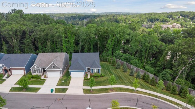 1065 Spring Trail Ct, Brighton, MI 48116 - bird's eye view of a forest