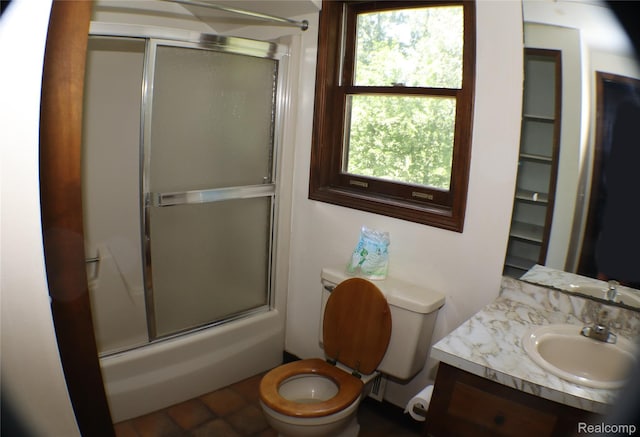 320 Nancy Bird Ln, Clarkston, MI 48371 - bathroom with vanity, healthy amount of natural light, and bath / shower combo with glass door