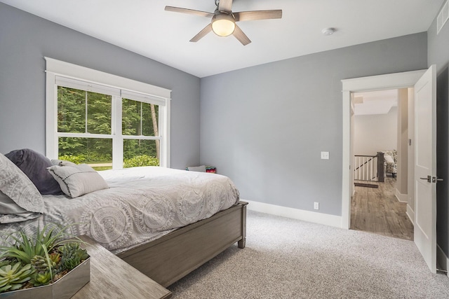 3479 Jeffrey Spur, Hamilton, MI 49419 - bedroom with carpet flooring and a ceiling fan