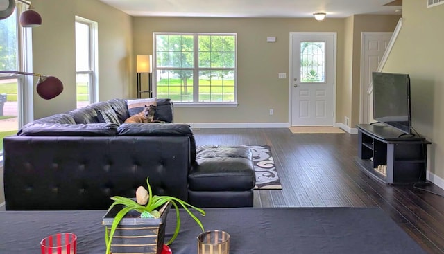 6766 Poplar Dr, Ypsilanti, MI 48197 - living area with hardwood / wood-style floors and healthy amount of natural light