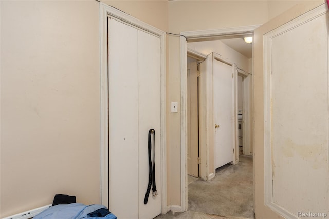 11358 Asbury Park, Detroit, MI 48205 - corridor featuring light colored carpet and a baseboard radiator