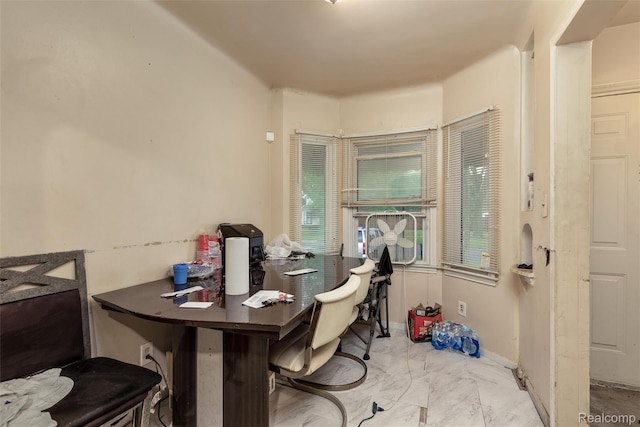 11358 Asbury Park, Detroit, MI 48205 - dining space featuring marble look tiles