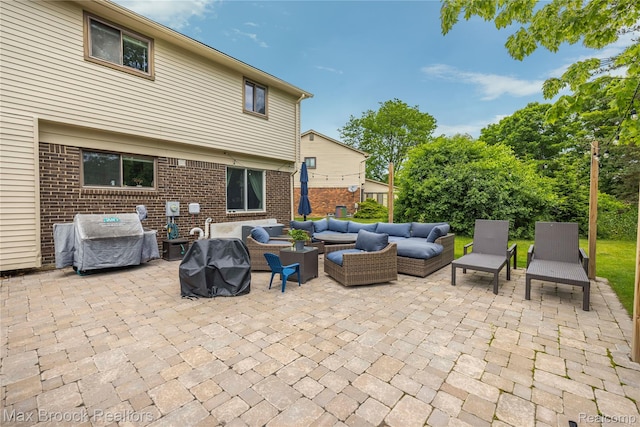 6247 Carpathian Ct, West Bloomfield, MI 48324 - view of patio featuring an outdoor hangout area and area for grilling