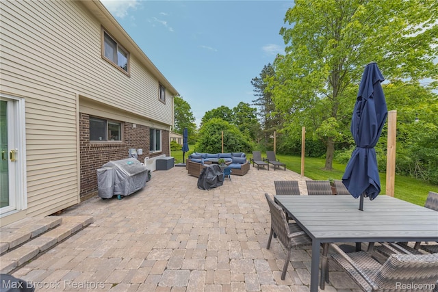 6247 Carpathian Ct, West Bloomfield, MI 48324 - view of patio / terrace with an outdoor hangout area, grilling area, and outdoor dining area