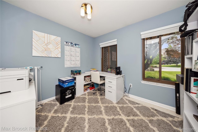 6247 Carpathian Ct, West Bloomfield, MI 48324 - office with baseboards and carpet flooring