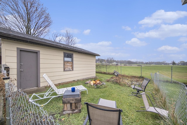 317 E Argyle St, Jackson, MI 49202 - view of yard featuring a view of rural / pastoral area