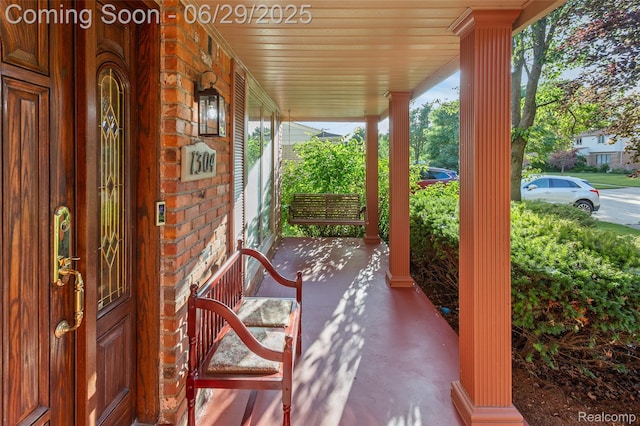 1304 Player Dr, Troy, MI 48085 - view of covered porch