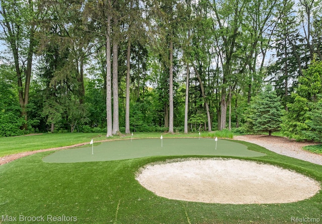 4890 Charing Cross Rd, Bloomfield Hills, MI 48304 - view of community featuring a putting green and a lawn