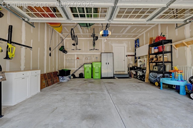 28545 Cottage Ln, New Hudson, MI 48165 - garage with a garage door opener