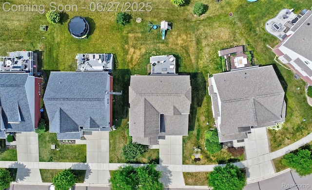 28545 Cottage Ln, New Hudson, MI 48165 - aerial view of residential area