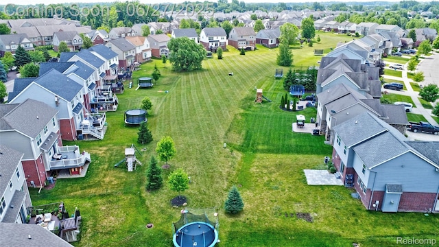 28545 Cottage Ln, New Hudson, MI 48165 - aerial view of residential area