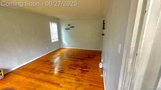 12857 Robson St, Detroit, MI 48227 - empty room with hardwood / wood-style flooring and baseboards