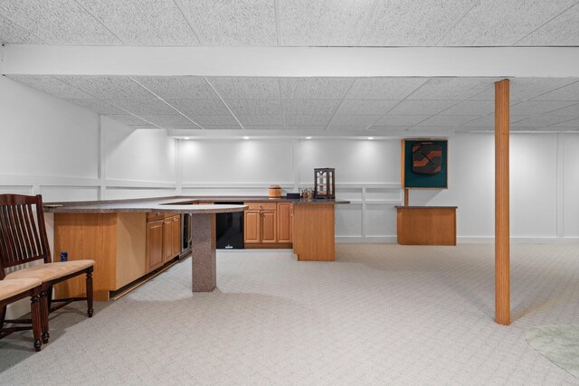 7662 Hidden Ponds Blvd, Brighton, MI 48114 - bar featuring a decorative wall and light colored carpet
