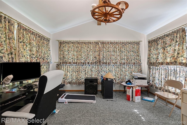 6088 Sierra Pass, Flint, MI 48532 - home office featuring vaulted ceiling