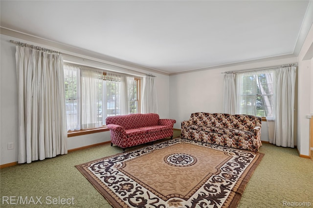 6088 Sierra Pass, Flint, MI 48532 - living area featuring carpet floors and baseboards