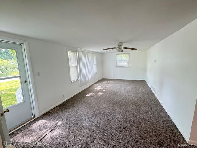 2017 Noble Ave, Flushing, MI 48532 - unfurnished room featuring ceiling fan and carpet floors