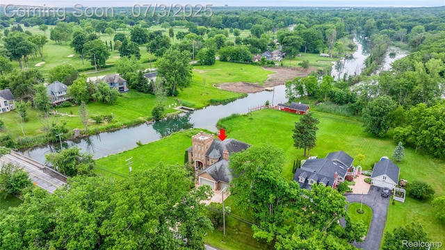9000 Ferry Rd, Grosse Ile, MI 48138 - aerial view of a large body of water