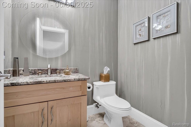 550 Kings Fairway Ct, Grand Blanc, MI 48439 - bathroom with marble look tiles and vanity