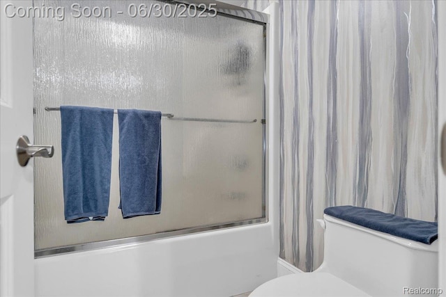 550 Kings Fairway Ct, Grand Blanc, MI 48439 - bathroom with bath / shower combo with glass door and toilet