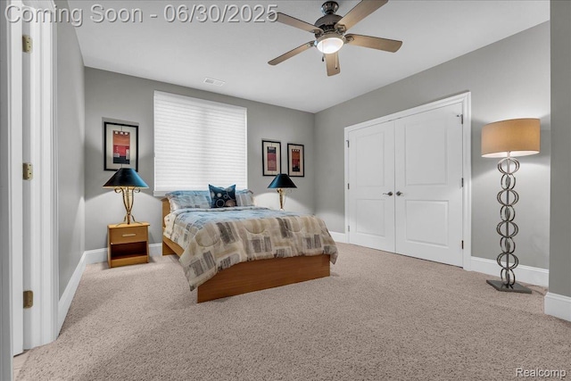 550 Kings Fairway Ct, Grand Blanc, MI 48439 - carpeted bedroom with ceiling fan and a closet