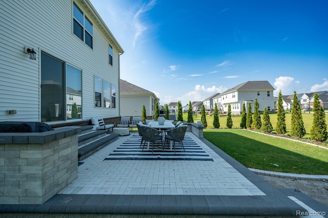 1957 Emerald Ln, Wixom, MI 48393 - view of patio featuring a residential view