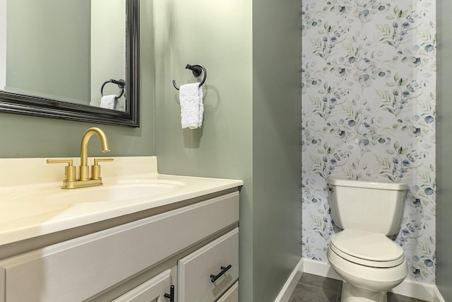 8601 Hathaway Rd, Kalamazoo, MI 49009 - bathroom with vanity and tile patterned floors