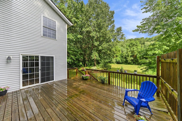 8601 Hathaway Rd, Kalamazoo, MI 49009 - wooden deck featuring a yard
