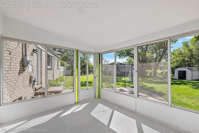 4550 Justine St, Shelby Twp, MI 48317 - unfurnished sunroom featuring healthy amount of natural light