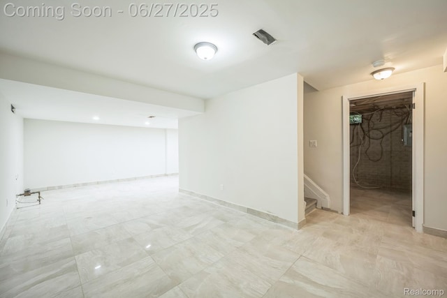 1730 E Woodruff Ave, Hazel Park, MI 48030 - empty room featuring stairs and baseboards