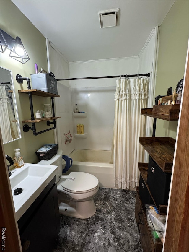 338 Green, Perry, MI 48872 - full bathroom featuring vanity and shower / bath combo