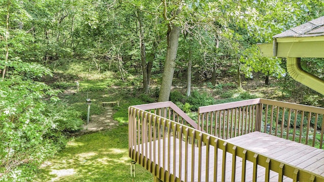 1769 Maple Ln, Benton Harbor, MI 49022 - view of wooden terrace