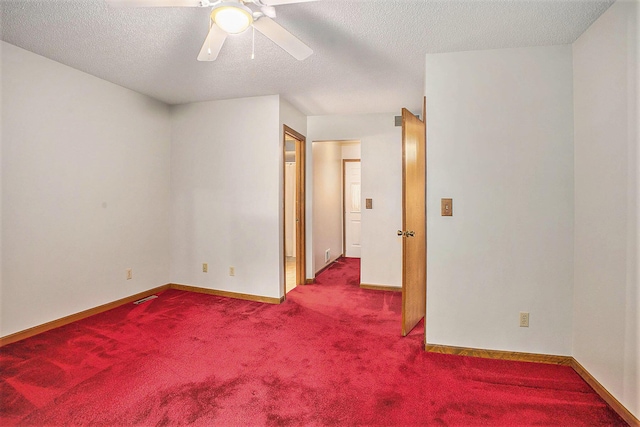 1769 Maple Ln, Benton Harbor, MI 49022 - carpeted empty room with a textured ceiling and a ceiling fan
