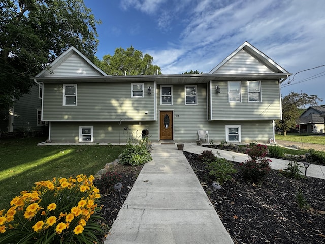 313 N Matteson St, Bronson, MI 49028 - raised ranch featuring a front lawn