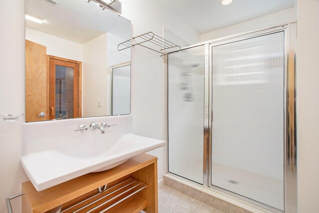 8023 Trail Rdg, Dexter, MI 48130 - bathroom with a stall shower and vanity