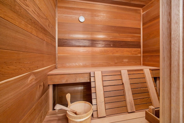 8023 Trail Rdg, Dexter, MI 48130 - sauna / steam room featuring wood walls