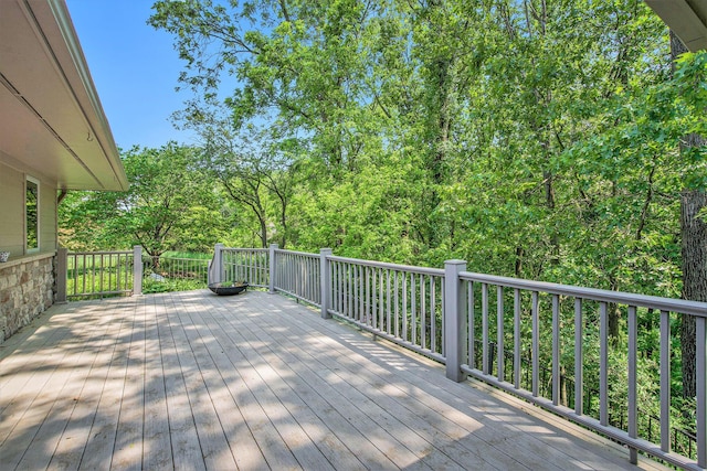 8023 Trail Rdg, Dexter, MI 48130 - view of wooden terrace