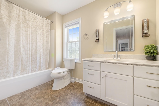 575 Autumns Way Blvd, Kalamazoo, MI 49009 - full bathroom with vanity, shower / tub combo, and tile patterned floors