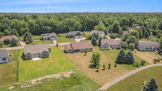 575 Autumns Way Blvd, Kalamazoo, MI 49009 - aerial perspective of suburban area with a forest