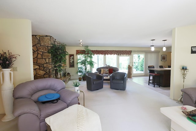 8141 N Elms Rd, Flushing, MI 48433 - living area with light carpet