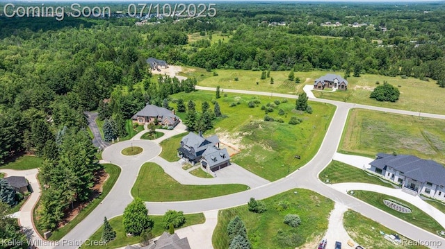 6295 Canter Creek Trl, Grand Blanc, MI 48439 - aerial overview of property's location featuring a heavily wooded area