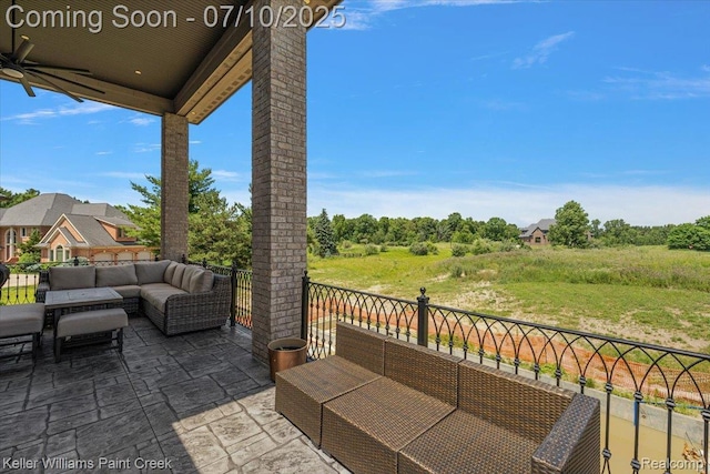 6295 Canter Creek Trl, Grand Blanc, MI 48439 - patio / terrace with outdoor lounge area