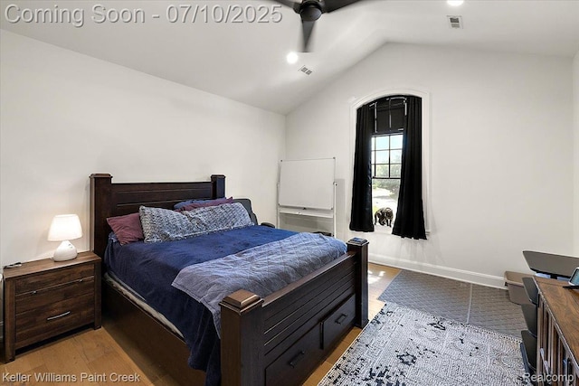 6295 Canter Creek Trl, Grand Blanc, MI 48439 - bedroom with wood finished floors and lofted ceiling