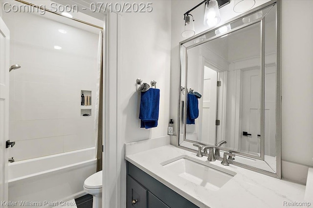 6295 Canter Creek Trl, Grand Blanc, MI 48439 - full bathroom featuring vanity and shower / tub combo with curtain