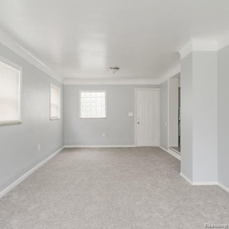 440 Jewell St, Southfield, MI 48220 - unfurnished room featuring light colored carpet and crown molding