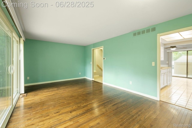 1481 Oakbrook E, Rochester, MI 48307 - spare room with hardwood / wood-style floors and baseboards