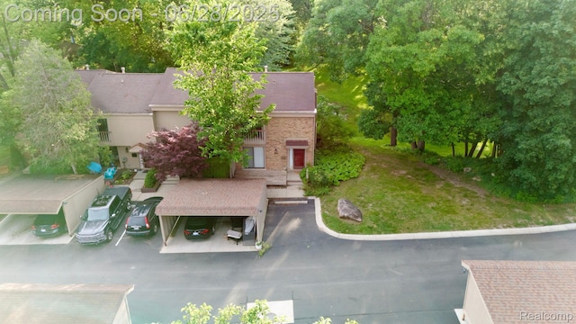 1481 Oakbrook E, Rochester, MI 48307 - aerial view of property and surrounding area