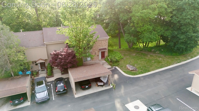 1481 Oakbrook E, Rochester, MI 48307 - aerial view